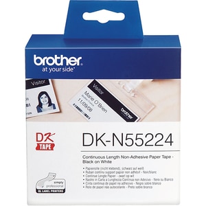 Banda etichete BROTHER DK-N55224, 54 mm, 30,48 m, Negru pe Alb