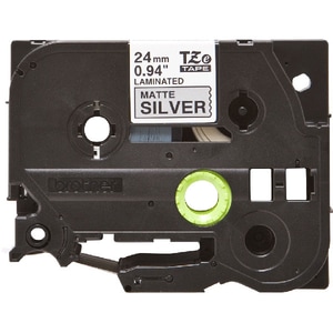 Banda etichete BROTHER TZe-M951, 24 mm, 8 m, Negru pe Argintiu