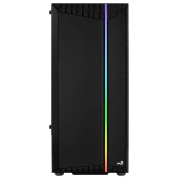 Carcasa PC AEROCOOL Bionic, USB 3.0, fara sursa, iluminare RGB, negru