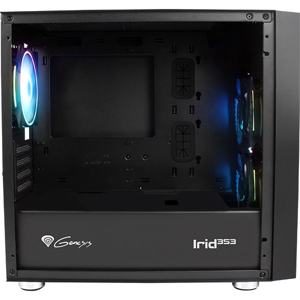 Carcasa PC GENESIS Irid 353 ARGB, USB 3.0, negru