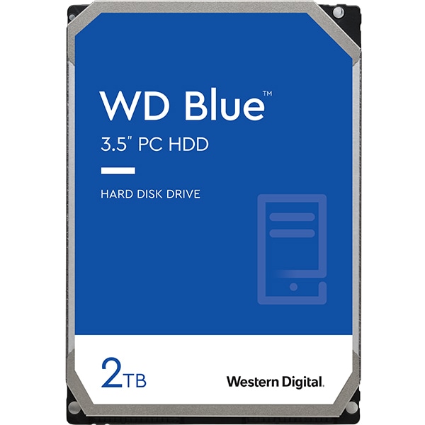 Hard Disk desktop WESTERN DIGITAL Blue, 2TB, 5400 RPM, SATA3, 64MB, WD20EZRZ