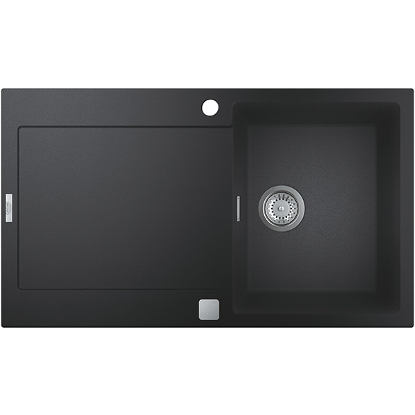 Chiuveta bucatarie GROHE K500 31644AP0, 1 cuva, picurator reversibil, compozit quartz, negru