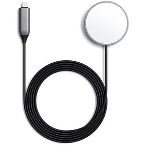 Cablu magnetic  de incarcare wireless pentru iPhone 11/12 SATECHI ST-UCQIMCM, USB-C, Space Gray