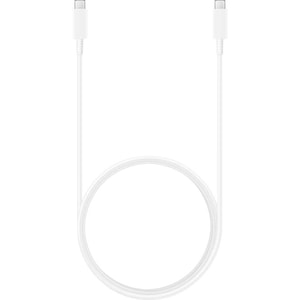Cablu date SAMSUNG EP-DX510JWEGEU, USB-C - USB-C, 5A, 1.8m, alb