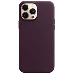 Carcasa Leather Case cu MagSafe pentru Apple iPhone 13 Pro Max, MM1M3ZM/A, Dark Cherry