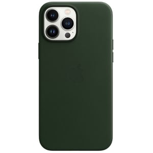 Carcasa Leather Case cu MagSafe pentru Apple iPhone 13 Pro Max, MM1Q3ZM/A, Sequoia Green