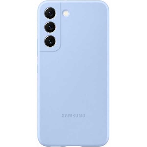 Husa telefon SAMSUNG Silicon Cover pentru Galaxy S22, EF-PS901TLEGWW, Sky Blue