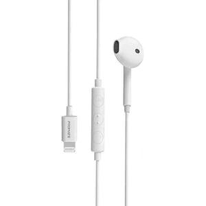 Casca PROMATE GearPod-LT, Cu Fir, In-Ear, Microfon, Conector Lightning, alb