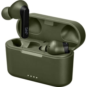 Casti JVC HA-A9T-G-E, True Wireless, Bluetooth, In-Ear, Microfon, verde-negru
