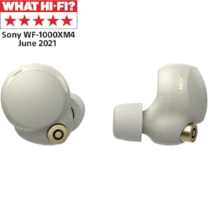 Casti SONY WF-1000XM4, True Wireless, Bluetooth, In-ear, Microfon, Noise Cancelling, argintiu