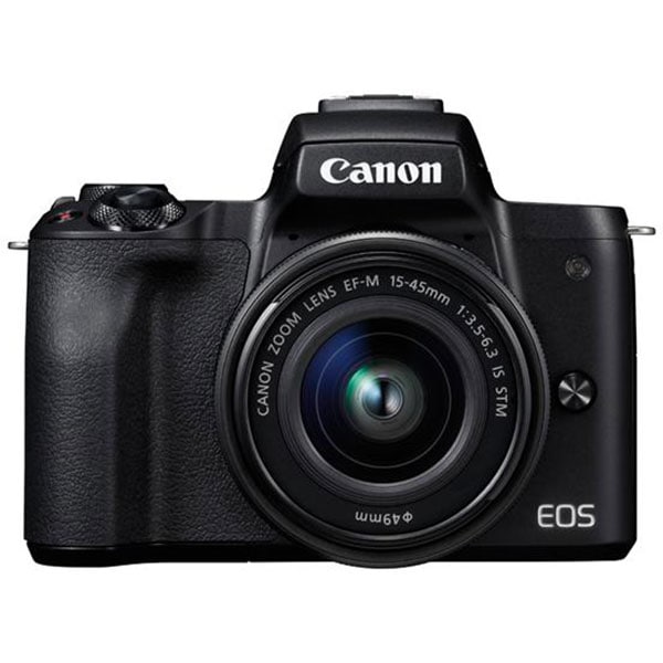 Aparat foto Mirrorless CANON EOS M50, 24.1 MP, Wi-Fi, negru + Obiectiv M15-45mm IS STM