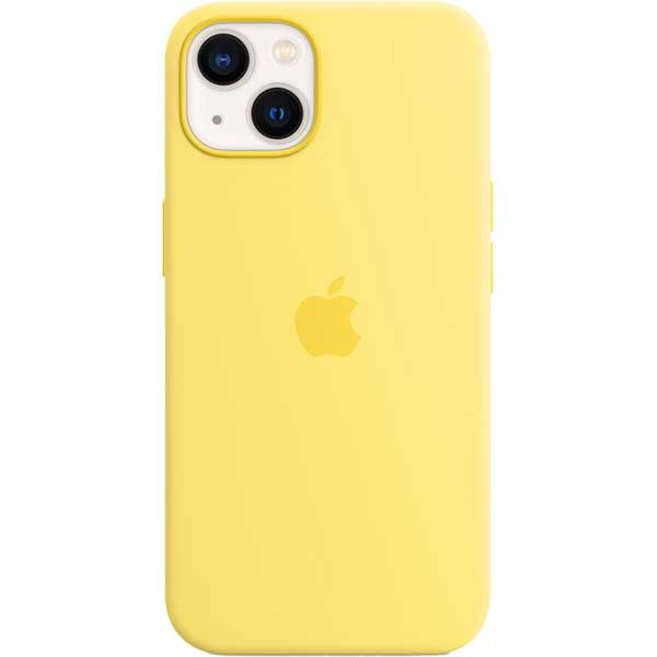Husa telefon APPLE Silicone Case cu MagSafe pentru iPhone 13, MN623ZM/A, Lemon Zest