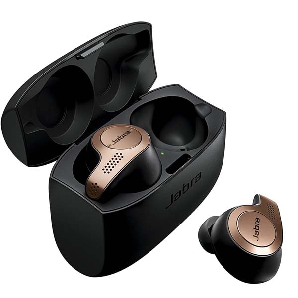 Casti JABRA Elite 65t, True Wireless, Bluetooth, In-Ear, Microfon, negru-auriu