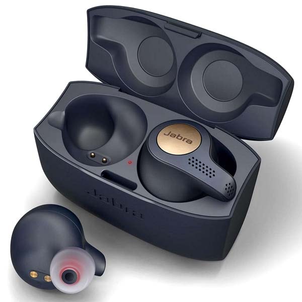 Casti JABRA Elite Active 65t, True Wireless, Bluetooth, In-Ear, Microfon, albastru-auriu