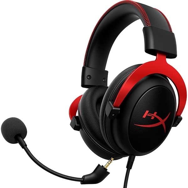 Casti Gaming HyperX Cloud II Red, 7.1 surround, multiplatforma, USB, 3.5mm, negru-rosu