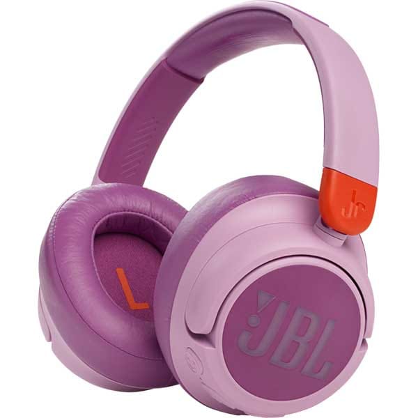 Casti copii JBL JR460NC, Bluetooth, Over-ear, cancelling, roz