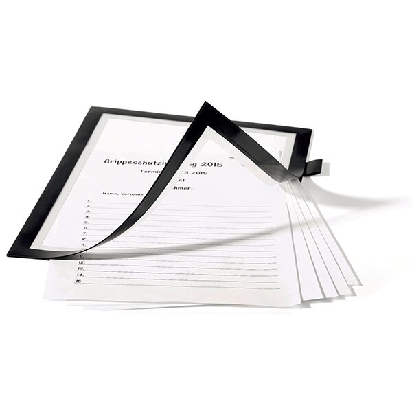 Display magnetic DURABLE Note, A4, 1 bucata, negru