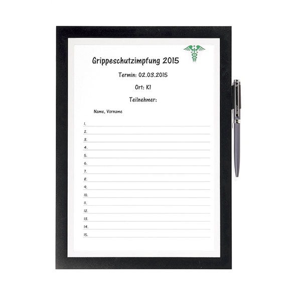 Display magnetic DURABLE Note, A4, 1 bucata, negru