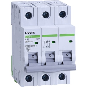 Siguranta automata modulara NOARK 102171, 3P, 25A, curba C