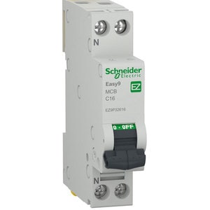 Siguranta automata modulara SCHNEIDER EZ9P32616, 1P + ND, 16A, curba C