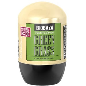 Deodorant roll-on natural pe baza de piatra de alaun BIOBAZA Green Grass Gentelman, 50ml