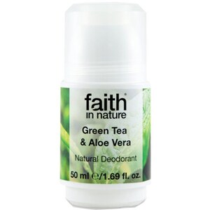 Deodorant roll-on natural FAITH IN NATURE Green Tea&Aloe Vera, 50ml