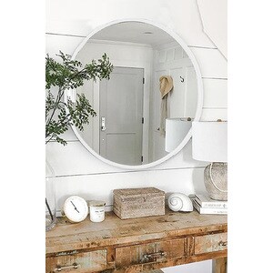 Oglinda decorativa Mila Home, D 60 cm, alb
