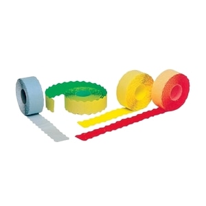Etichete autoadezive pentru marcatoare ROMPRIX, galben, 26 x 12 mm, 1500 etichete/rola