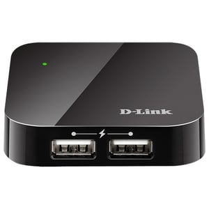 Hub USB D-LINK DUB-H4, USB 2.0, negru