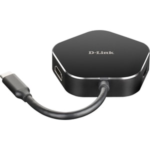 Hub USB Type-C D-LINK DUBM420, USB 3.0. HDMI, negru