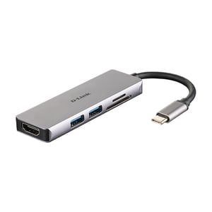 Hub USB Type-C D-LINK DUB-M530, USB 3.0, HDMI, SD/microSD, gri