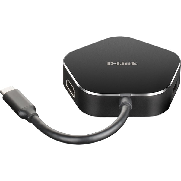 Hub USB Type-C D-LINK DUB‑M420, USB 3.0. HDMI, negru