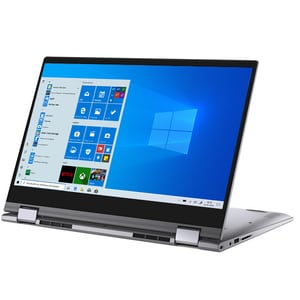 Laptop 2 in 1 DELL Inspiron 5406, Intel Core i5-1135G7 pana la 4.2GHz, 14" Full HD Touch, 8GB, SSD 256GB, Intel Iris Xe Graphics, Windows 10 Home, gri