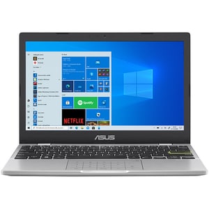 Laptop ASUS E210MA-GJ200TS, Intel Celeron N4020 pana la 2.8GHz, 11.6" HD, 4GB, eMMC 128GB, Intel UHD Graphics 600, Windows 10 Home S, alb