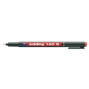 Marker permanent EDDING OHP 140S, 0.3 mm, rosu