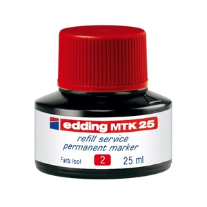 Tus pentur marker permanent EDDING MTK 25, 25 ml, rosu