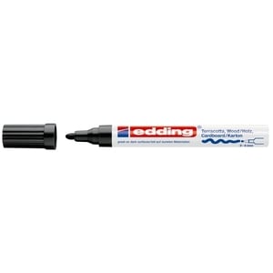 Marker permanent EDDING Deco 4000, 2-4 mm, negru
