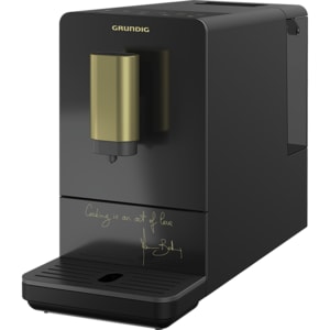 Espressor automat GRUNDIG Massimo Bottura KVA4830MBC, 1.5l, 1350W, 19 bar, negru-auriu