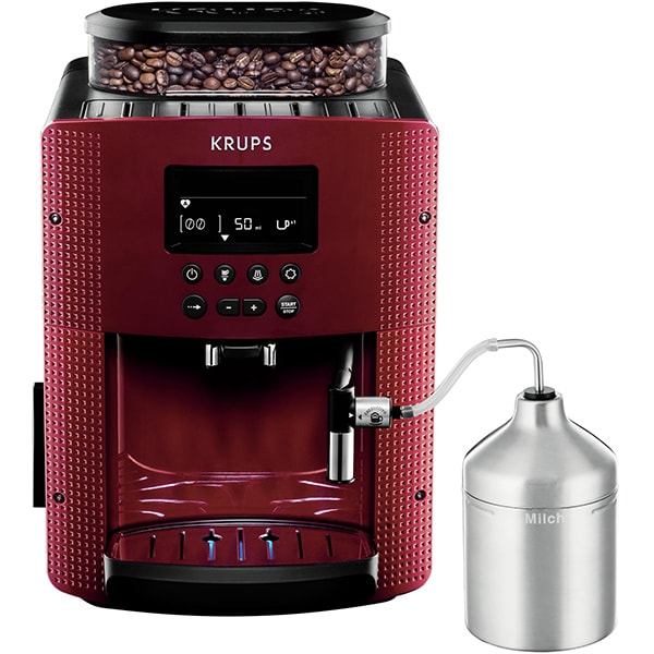 Espressor automat KRUPS Essential EA816570, 1.7l, 1450W, 15 bar, rosu-negru
