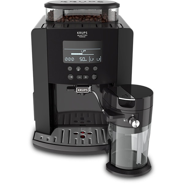 Espressor automat KRUPS Arabica Latte EA819E10, 1.7l, 1450W, 15 bar, negru