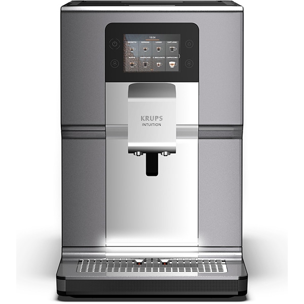 Espressor automat KRUPS Intuition Preference+ EA875E10, 3l, 1450W, 15 bar, argintiu-negru