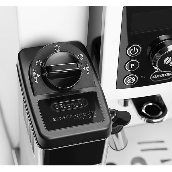 Espressor automat DE LONGHI LatteCrema System ECAM 23.460.W, 1.8l, 1450W, 15 bar, alb-negru 