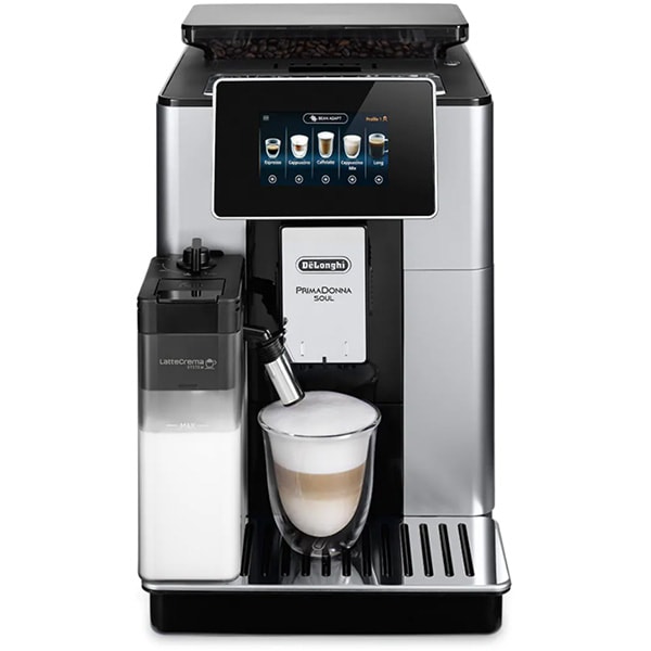 Espressor automat DE LONGHI Primadonna Soul ECAM610.55.SB, 2.2l, 1450W, 19 bar, negru-argintiu