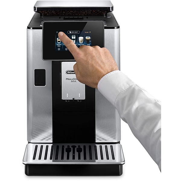 Espressor automat DE LONGHI PrimaDonna Soul ECAM.610.74.MB, 2.2l, 1450W, 19 bar, argintiu-negru