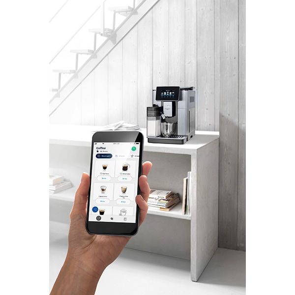 Espressor automat DE LONGHI PrimaDonna Soul ECAM.610.74.MB, 2.2l, 1450W, 19 bar, argintiu-negru