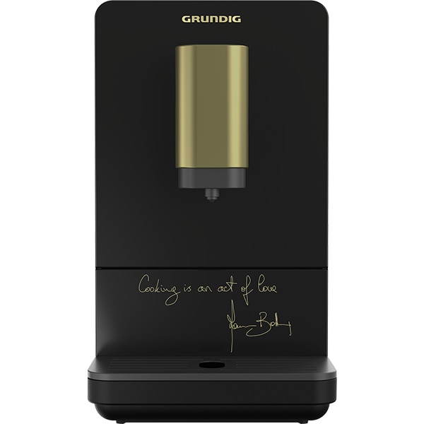 Espressor automat GRUNDIG Massimo Bottura KVA4830MBC, 1.5l, 1350W, 19 bar, negru-auriu