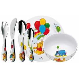 Set complet de hranire  WMF Disney Winnie the Pooh, 1 an, 6 piese, multicolor