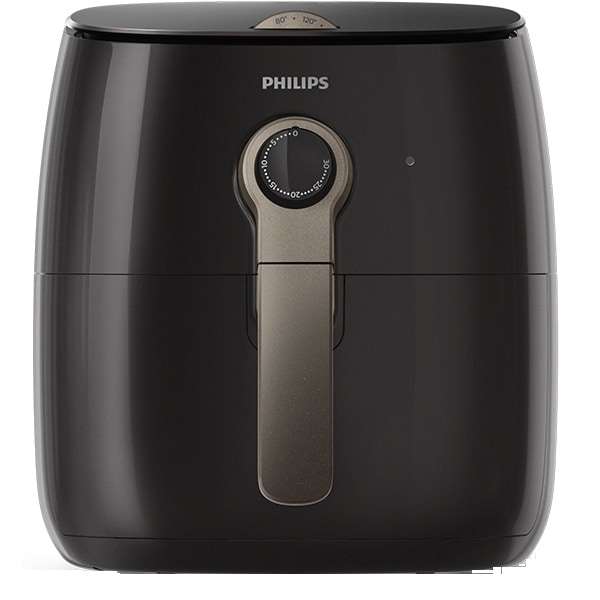 loose the temper Infinity advantageous Friteuza cu aer cald PHILIPS Airfryer Viva Collection HD9721/10, 0.8kg,  4.1l, 1500W, Twin