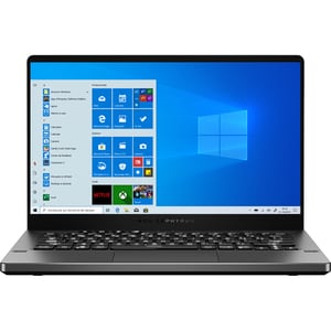 Laptop Gaming ASUS ROG Zephyrus G14 AniMe Matrix GA401QM-K2023T, AMD Ryzen 9 5900HS pana la 4.5GHz, 14" WQHD, 32GB, SSD 1TB, NVIDIA GeForce RTX 3060 6GB, Windows 10 Home, gri inchis