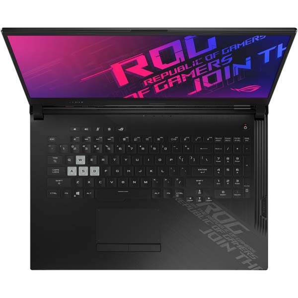 Laptop Gaming ASUS ROG Strix G17 G712LU-H7021, Intel Core i7-10750H pana la 5.0GHz, 17.3" Full HD, 8GB, SSD 512GB, NVIDIA GeForce GTX 1660Ti 6GB, Free DOS, negru